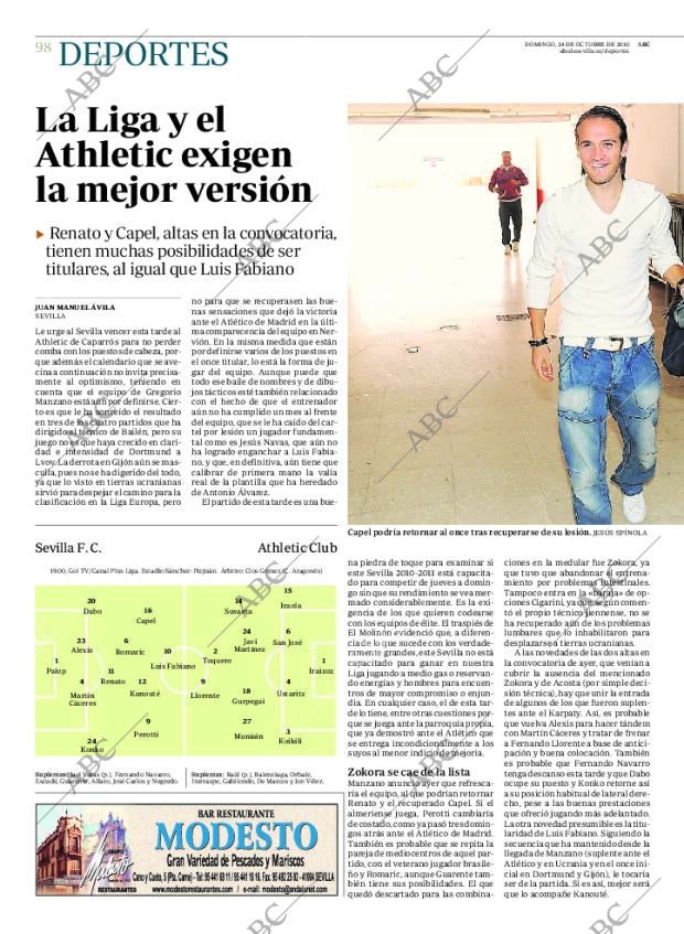 ABC SEVILLA 24-10-2010 página 98