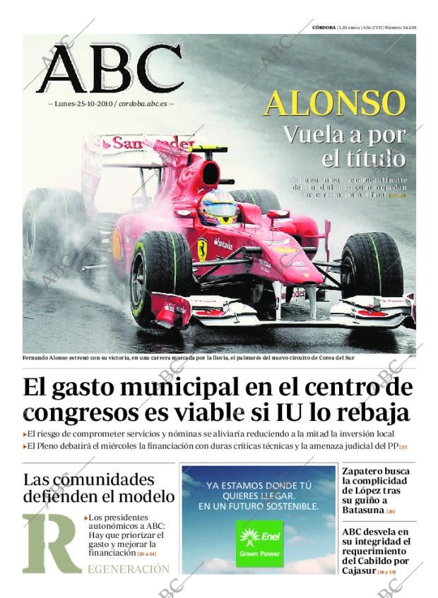 ABC CORDOBA 25-10-2010 página 1