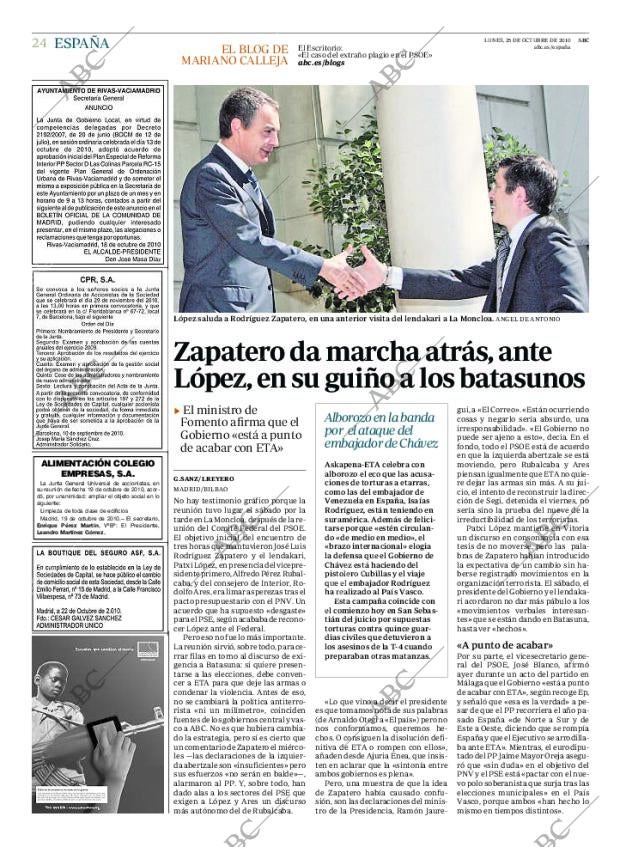 ABC MADRID 25-10-2010 página 24