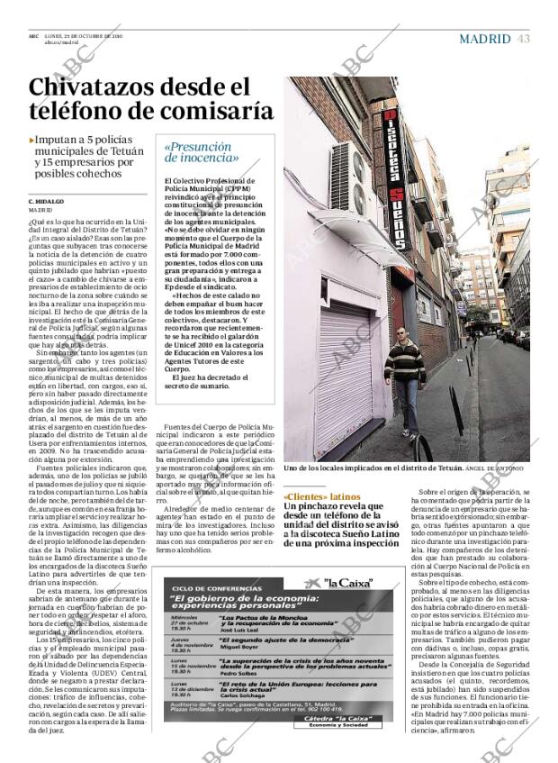 ABC MADRID 25-10-2010 página 43