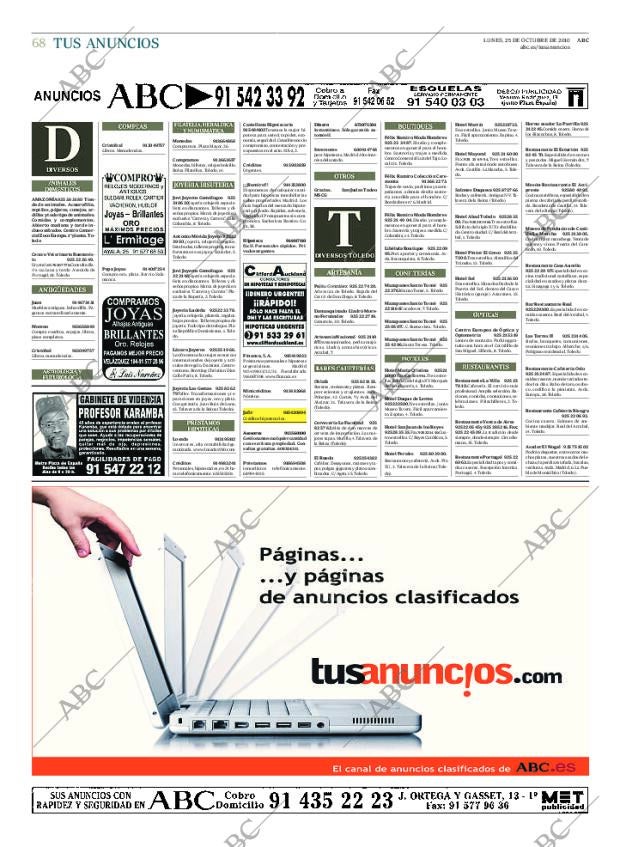 ABC MADRID 25-10-2010 página 68