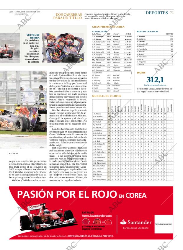 ABC MADRID 25-10-2010 página 71