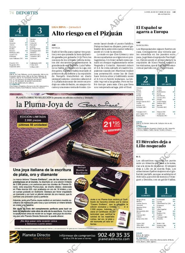 ABC MADRID 25-10-2010 página 74