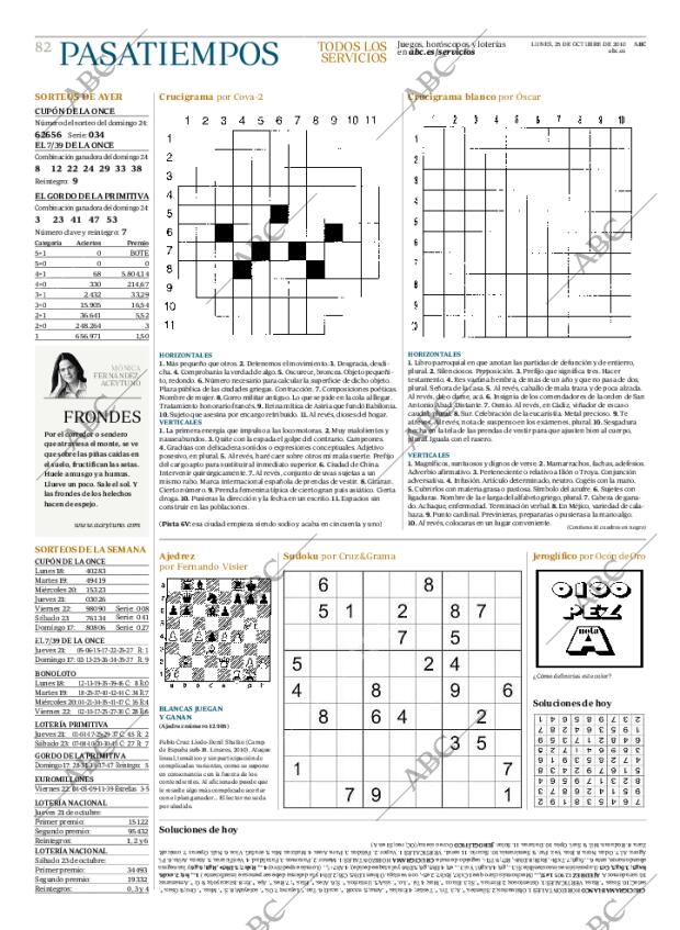 ABC MADRID 25-10-2010 página 82
