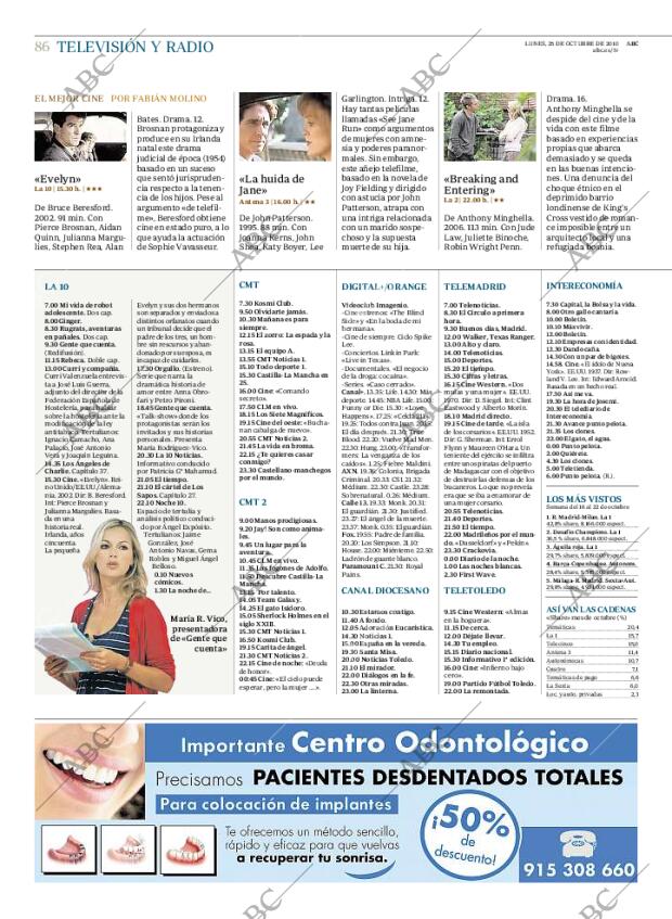 ABC MADRID 25-10-2010 página 86