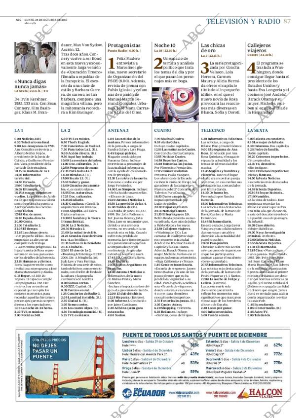 ABC MADRID 25-10-2010 página 87