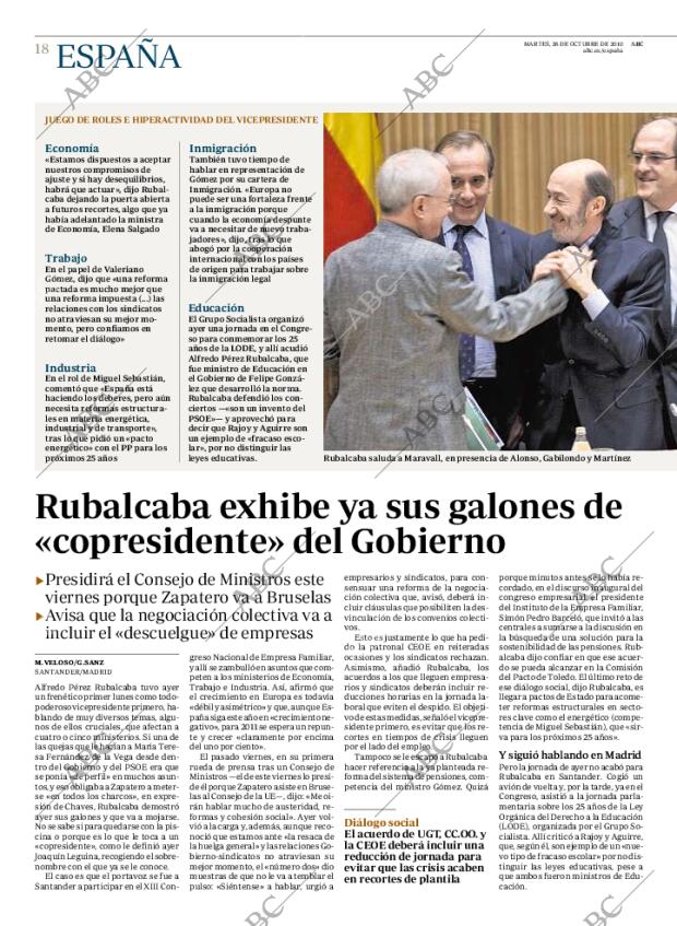 ABC MADRID 26-10-2010 página 18