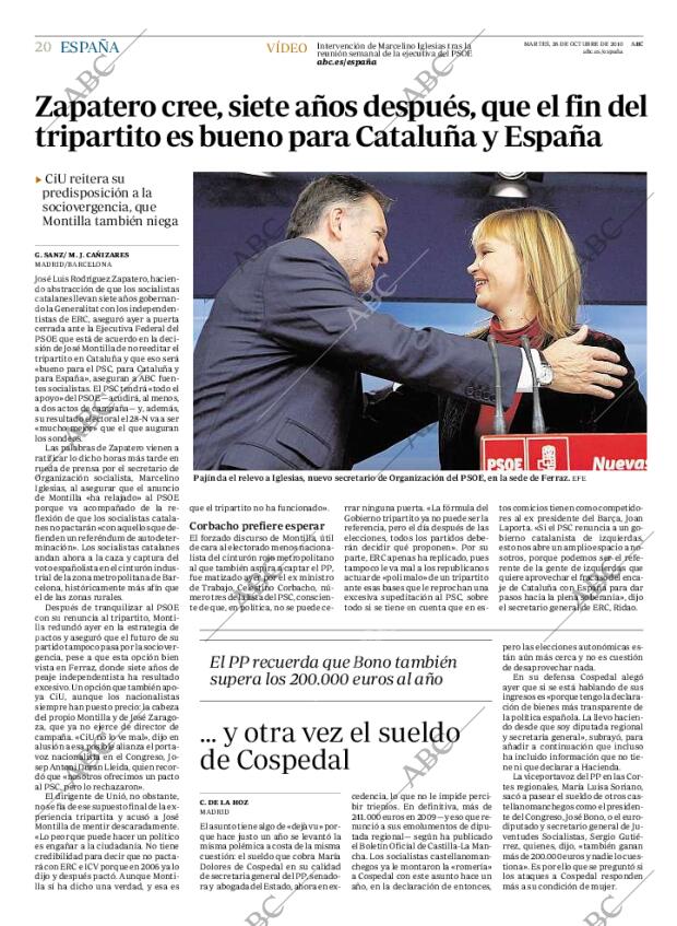ABC MADRID 26-10-2010 página 20
