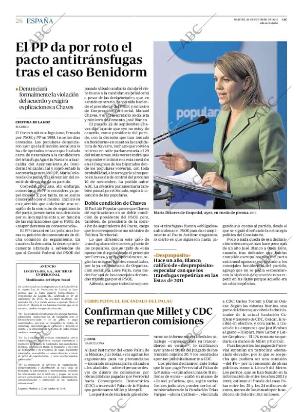 ABC MADRID 26-10-2010 página 26