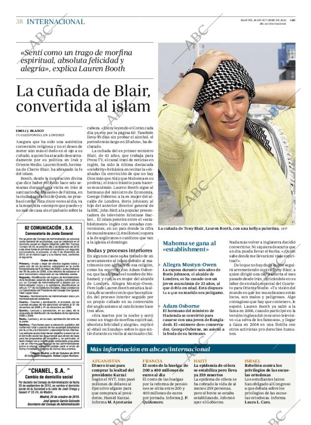 ABC MADRID 26-10-2010 página 38