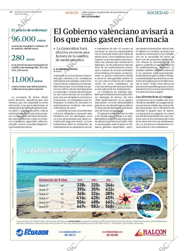 ABC MADRID 26-10-2010 página 57