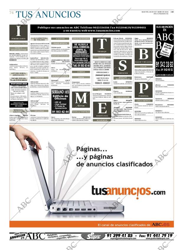 ABC MADRID 26-10-2010 página 74