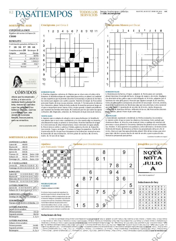 ABC MADRID 26-10-2010 página 82