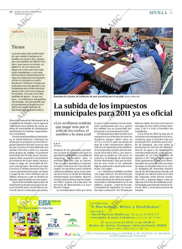 ABC SEVILLA 26-10-2010 página 21
