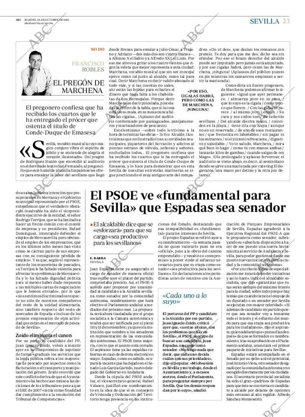 ABC SEVILLA 26-10-2010 página 23