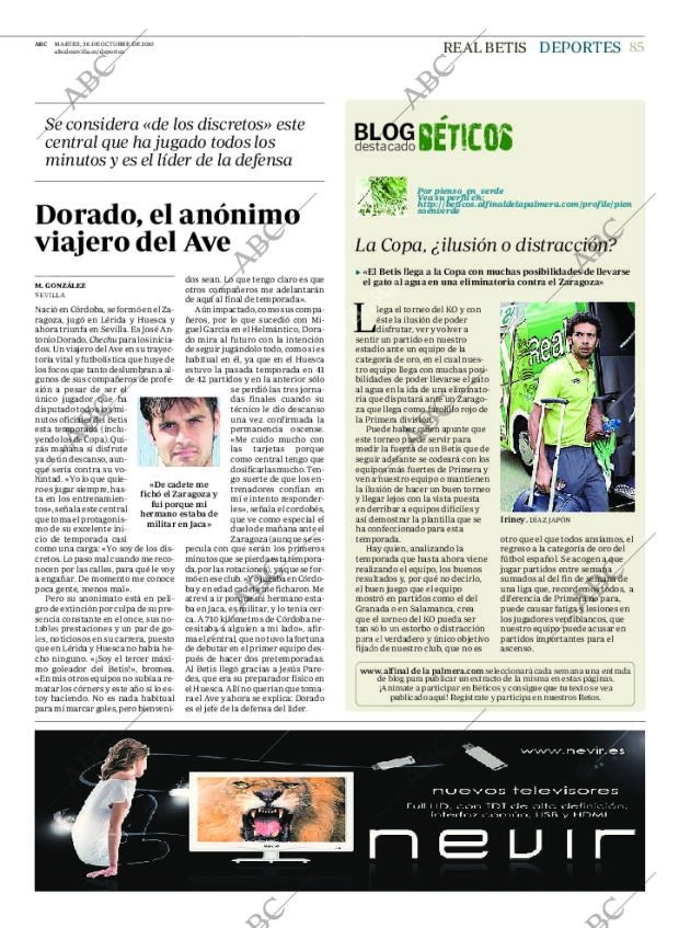 ABC SEVILLA 26-10-2010 página 85