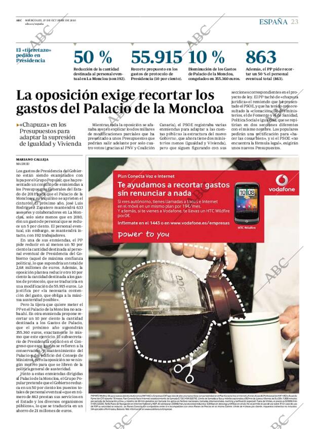 ABC MADRID 27-10-2010 página 23