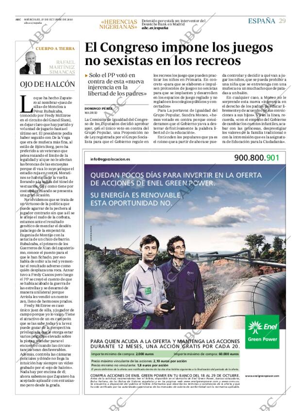 ABC MADRID 27-10-2010 página 29