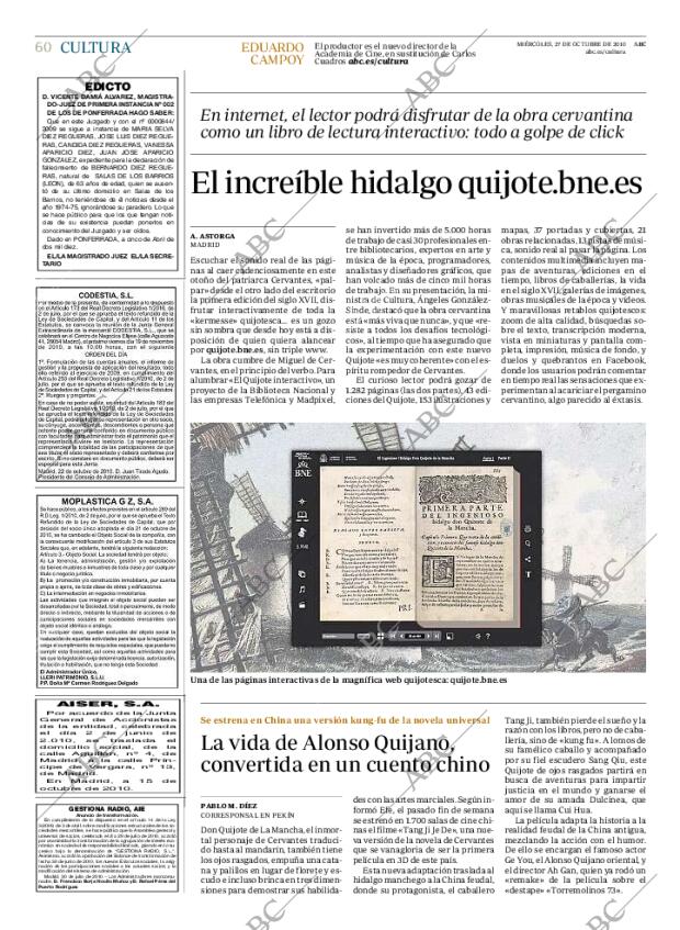 ABC MADRID 27-10-2010 página 60