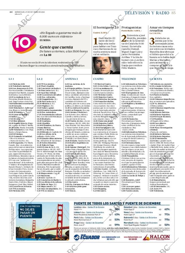 ABC MADRID 27-10-2010 página 85