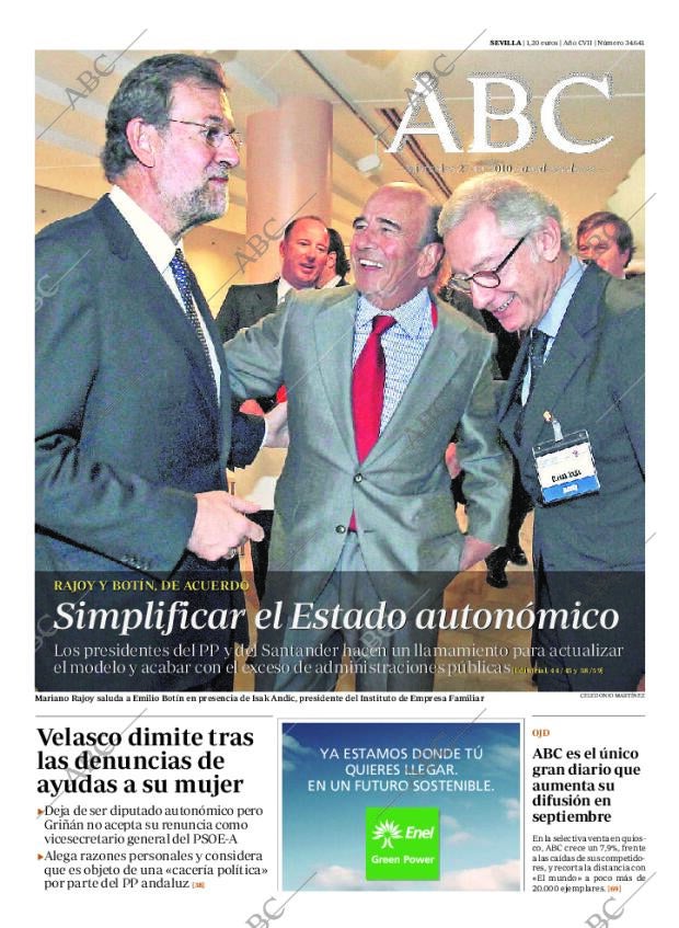 ABC SEVILLA 27-10-2010 página 1