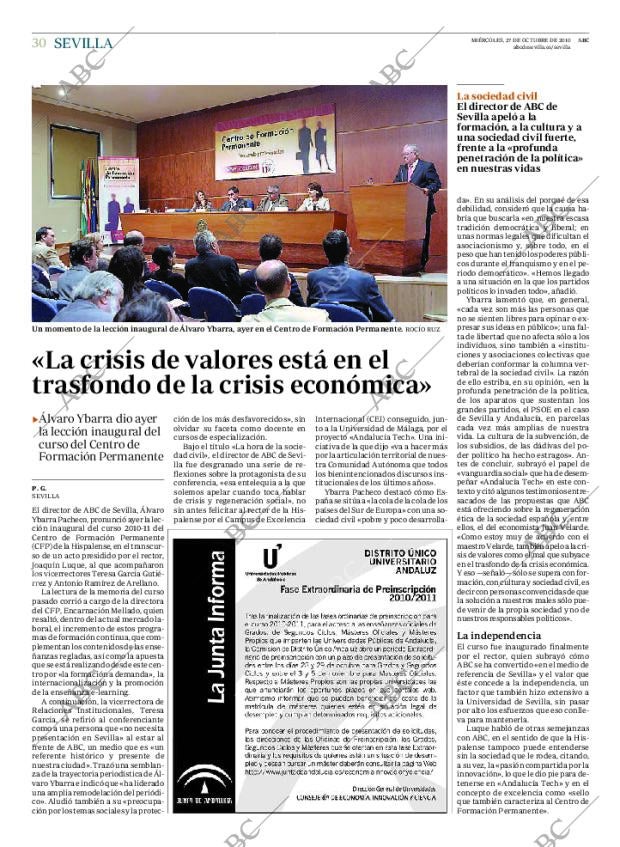 ABC SEVILLA 27-10-2010 página 30