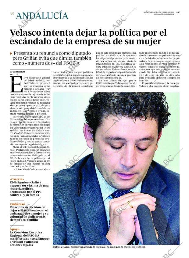 ABC SEVILLA 27-10-2010 página 38