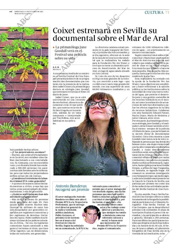 ABC SEVILLA 27-10-2010 página 71