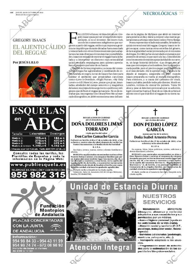 ABC SEVILLA 28-10-2010 página 77