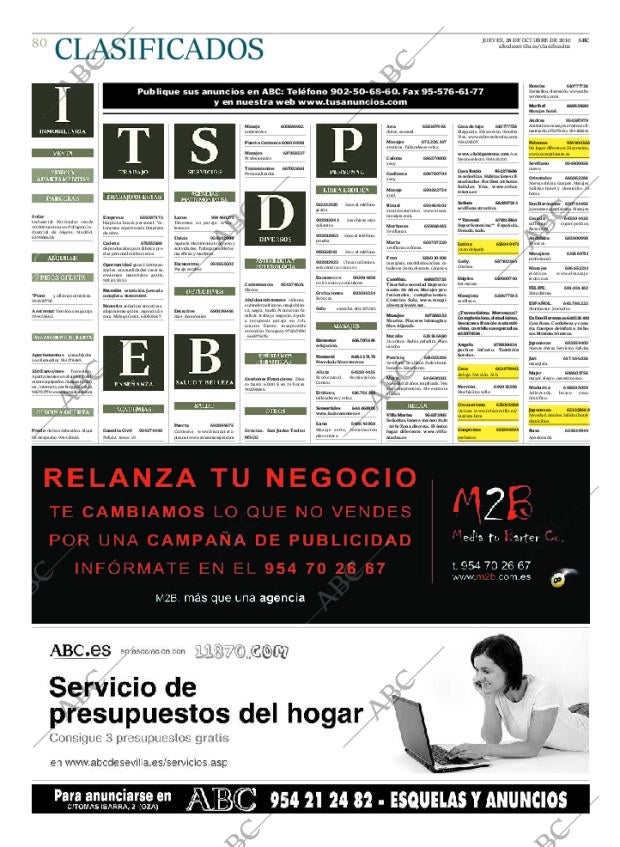 ABC SEVILLA 28-10-2010 página 80
