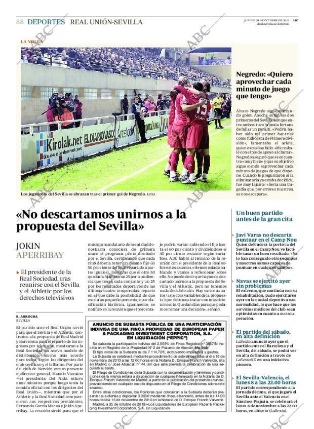ABC SEVILLA 28-10-2010 página 88