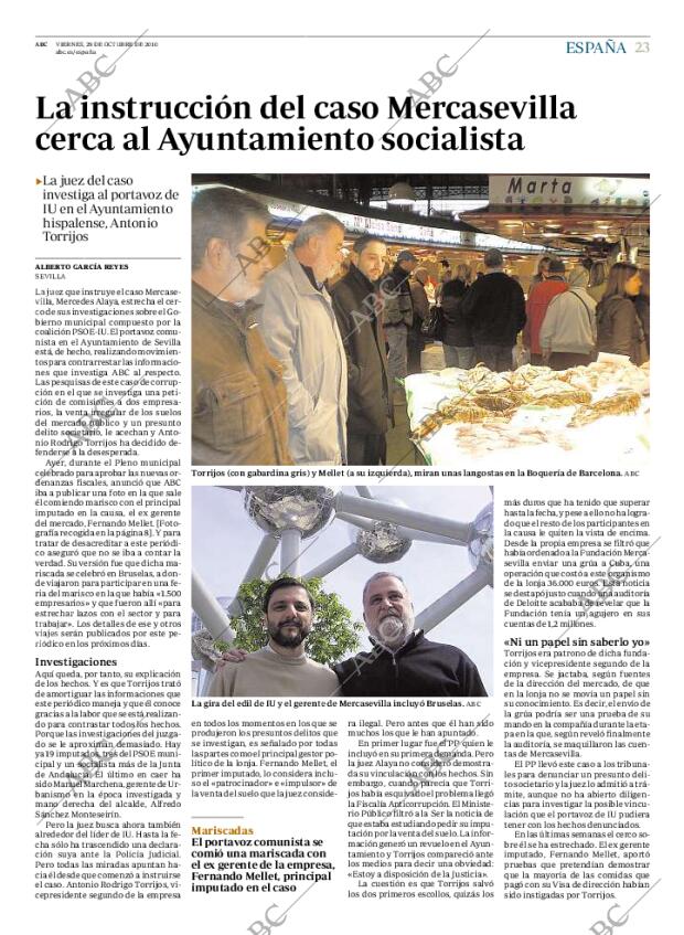 ABC MADRID 29-10-2010 página 23