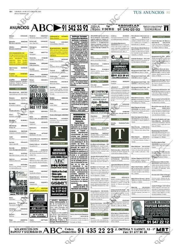 ABC MADRID 29-10-2010 página 81