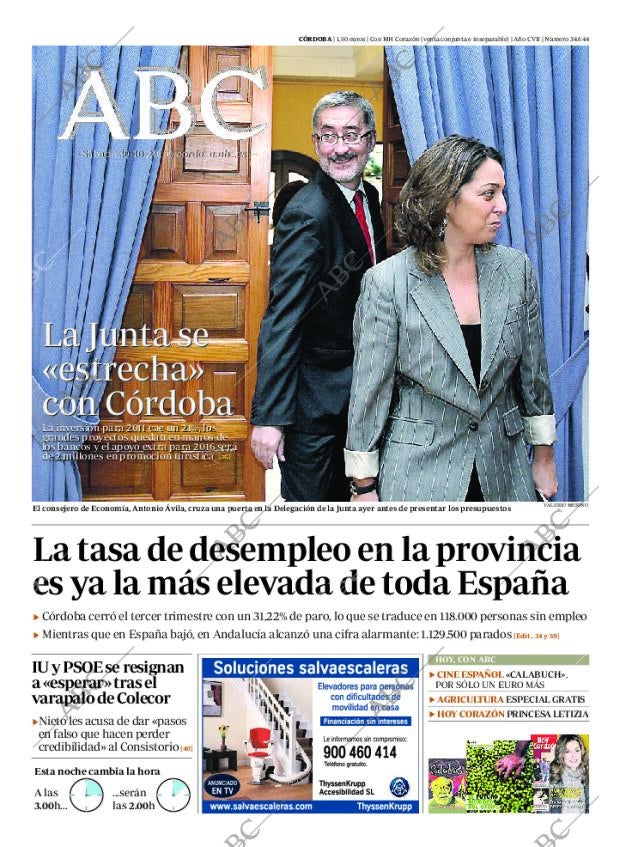 ABC CORDOBA 30-10-2010 página 1