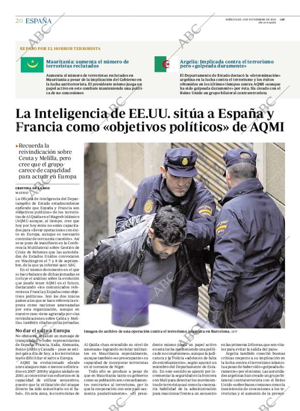 ABC MADRID 03-11-2010 página 20