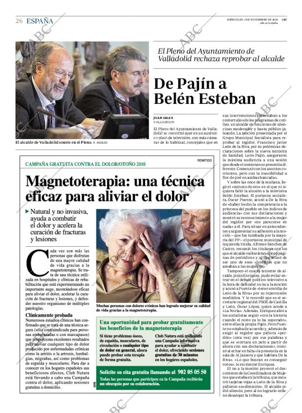 ABC MADRID 03-11-2010 página 26