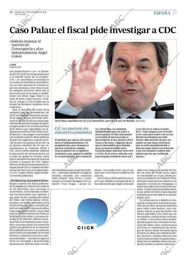 ABC MADRID 03-11-2010 página 27