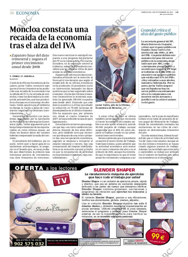 ABC MADRID 03-11-2010 página 38