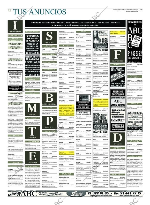 ABC MADRID 03-11-2010 página 72