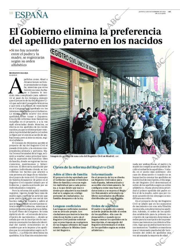 ABC MADRID 04-11-2010 página 18