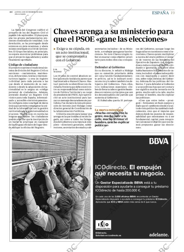 ABC MADRID 04-11-2010 página 19
