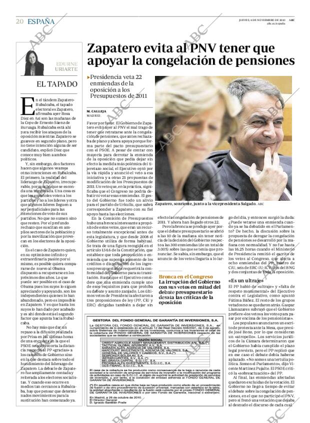 ABC MADRID 04-11-2010 página 20