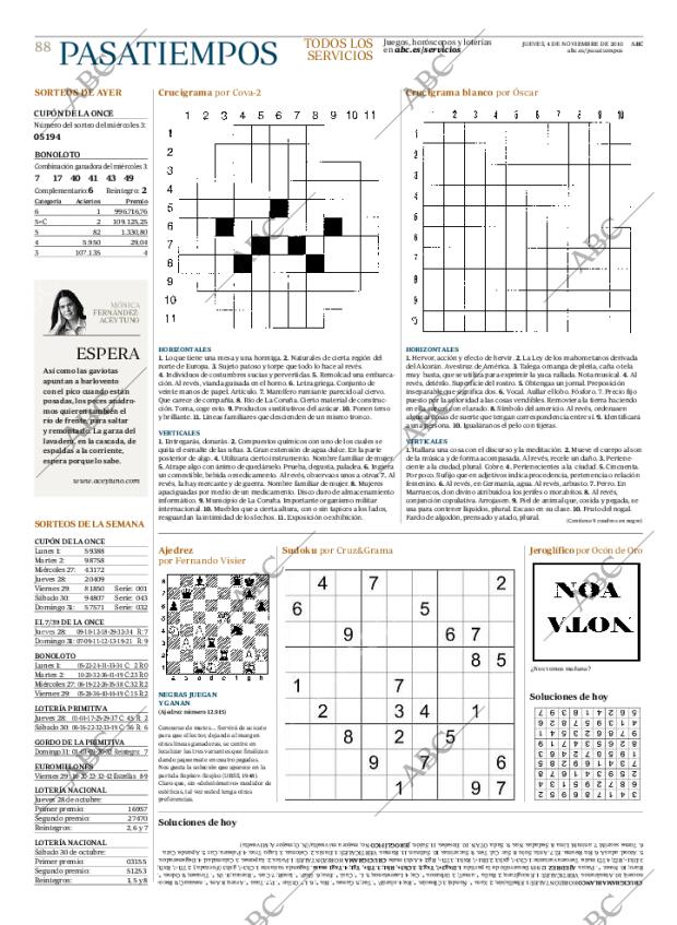 ABC MADRID 04-11-2010 página 88