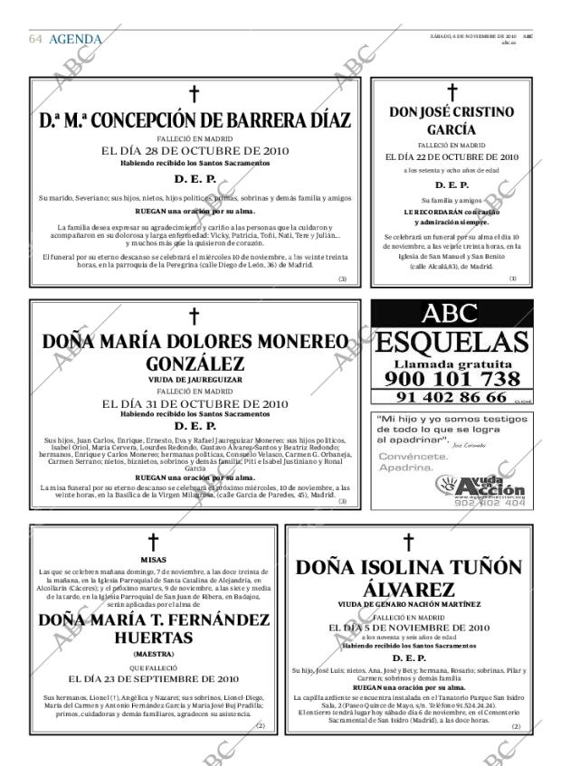 ABC MADRID 06-11-2010 página 64