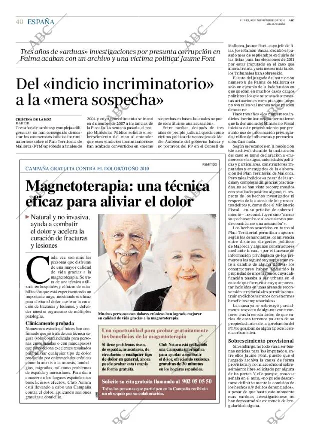 ABC MADRID 08-11-2010 página 40