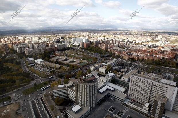 Vistas de Madrid. En la Imagen, el hospital la Paz