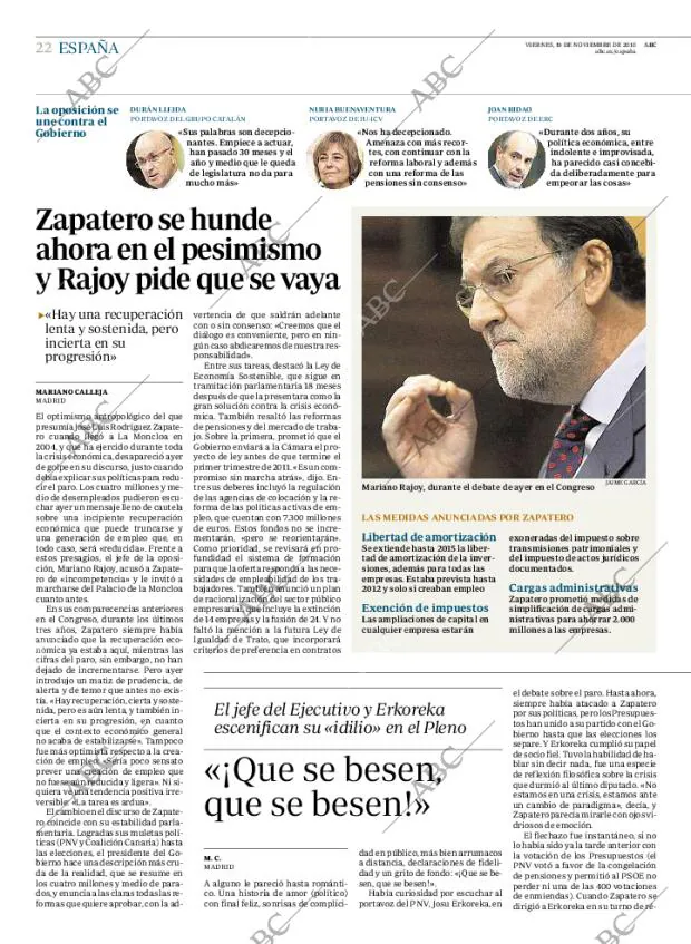 ABC MADRID 19-11-2010 página 22