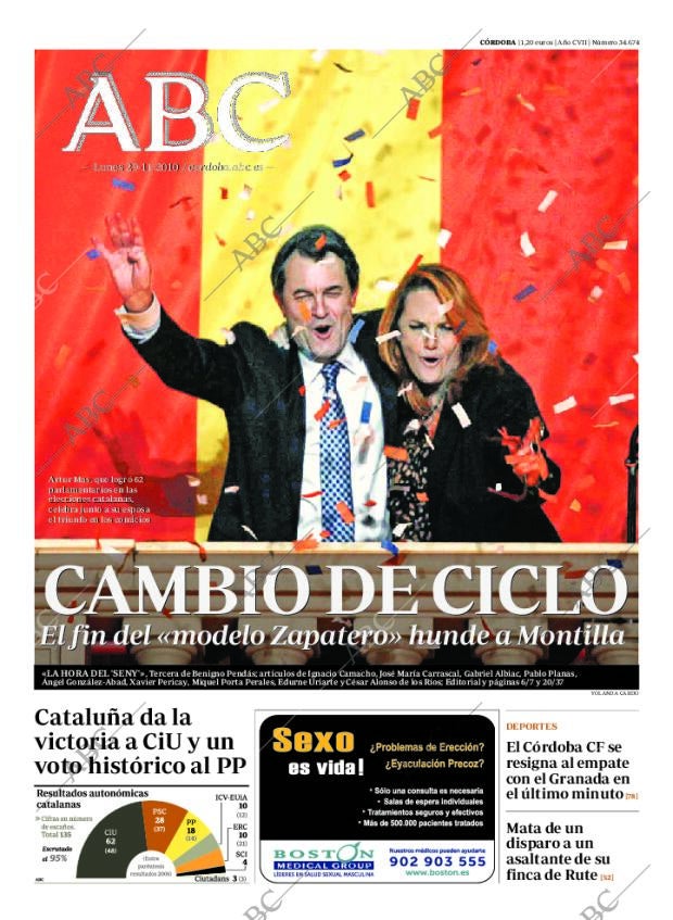 ABC CORDOBA 29-11-2010 página 1