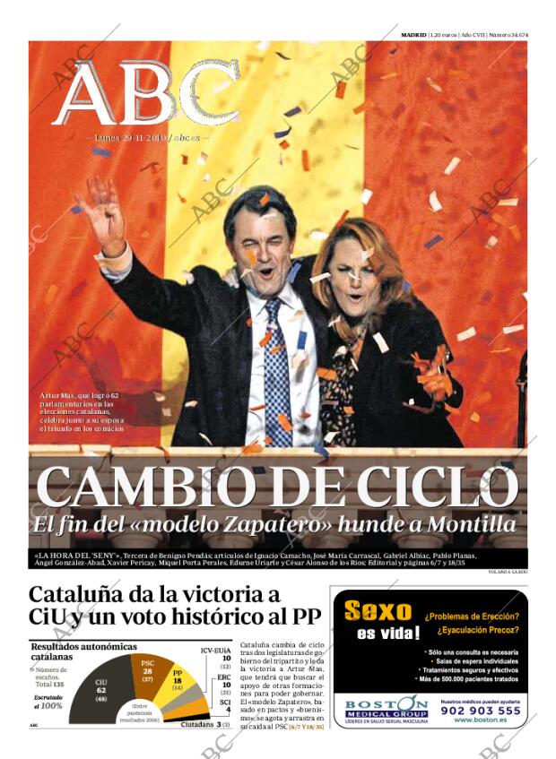 ABC MADRID 29-11-2010 página 1
