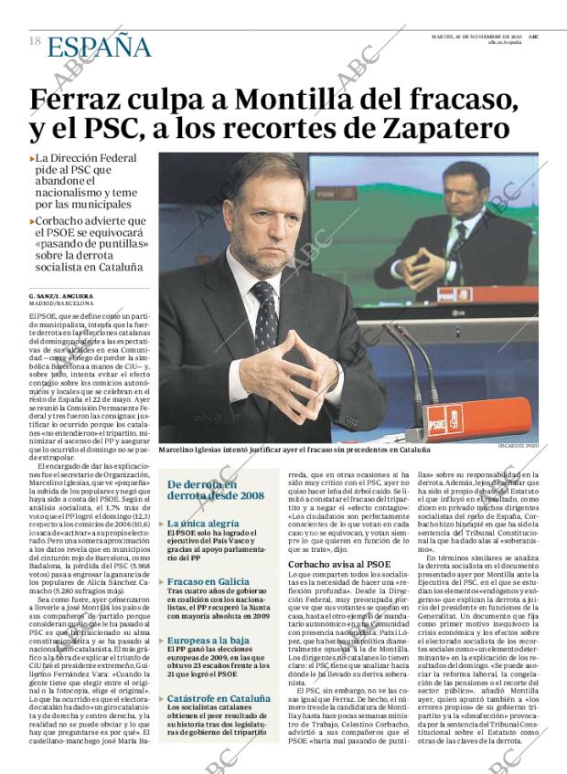 ABC MADRID 30-11-2010 página 18